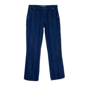 Rock & Roll Cowgirl Hooey Jacquard Stripe High Rise Bootcut Jeans *Long*